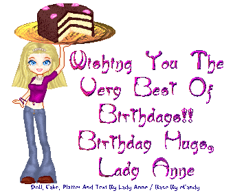 Thank you, Lady Anne!