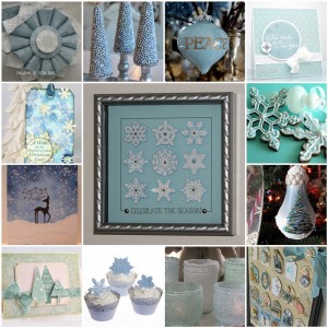 Mosaic Blue Christmas